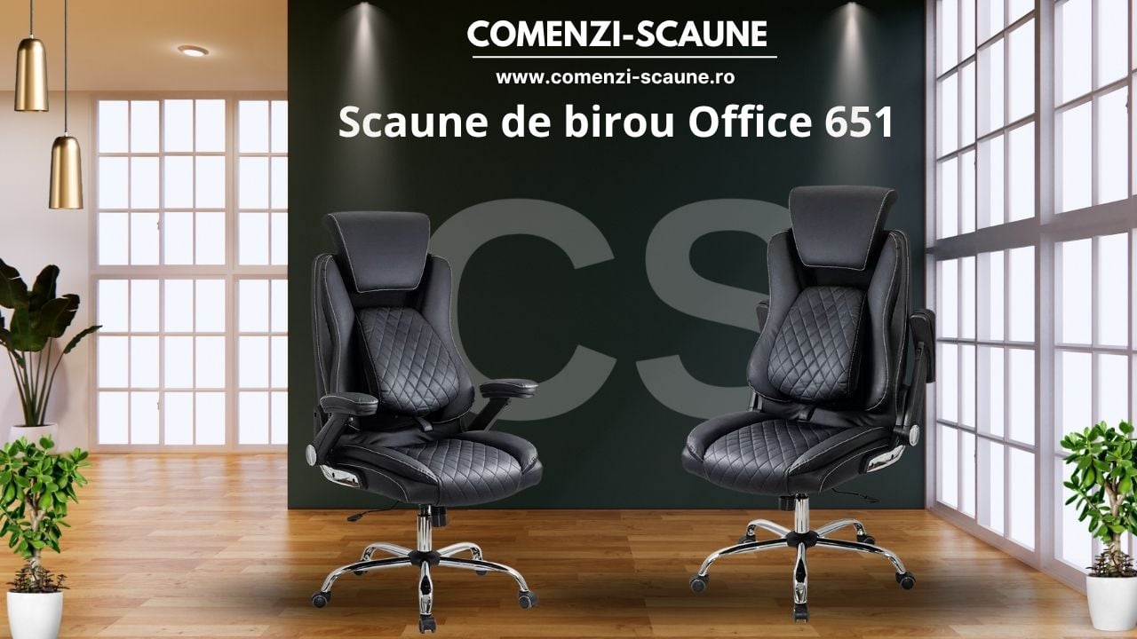 Scaune directoriale Office 651 cu suport lombar și tetieră reglabilă Prezentare 6